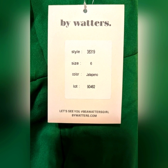 Watters Seaside Green     Sleeveless Square Neck Sundress Size 6 - Picture 9 of 13